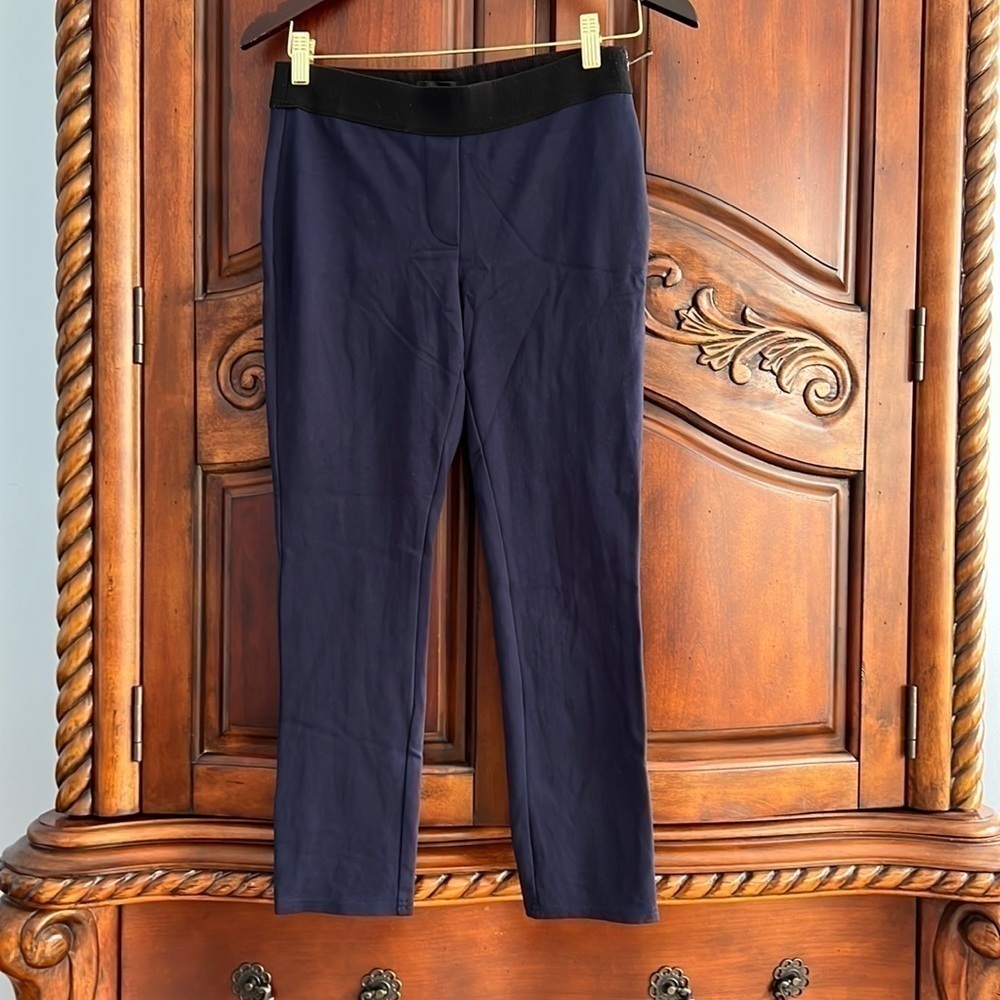 WHBM the skinny ankle pant- officer blue- 6P